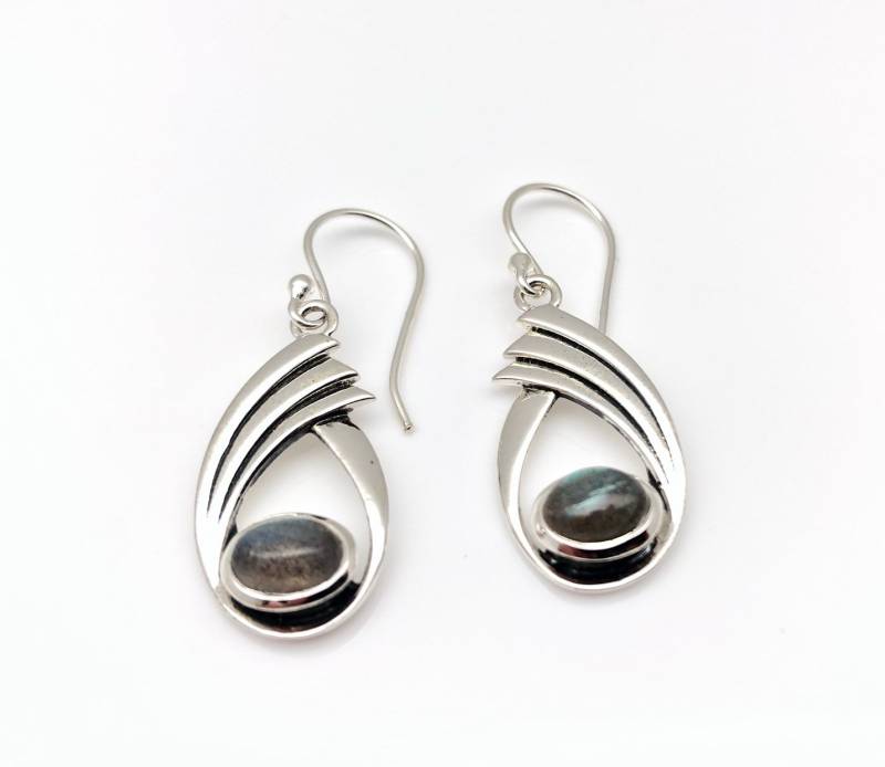 Labradorit Ohrringe - Silber 925 Sterling von FireandIceSilver