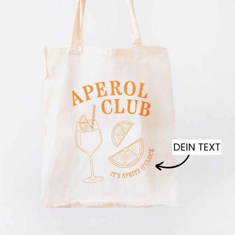 Personalisierbarer Aperol Jutebeutel I Tasche Spritz Geschenk Club Geschenkideen von FireboxGifts