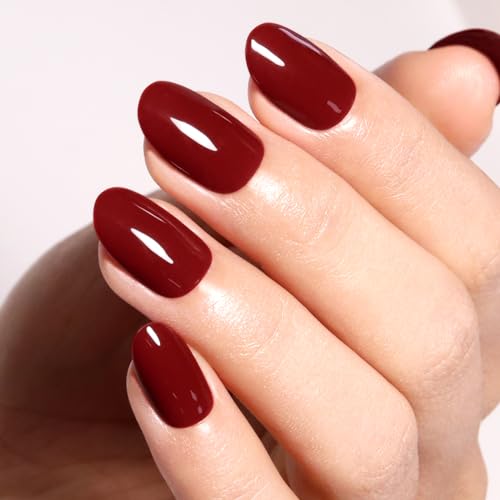 Firedeep Firebrick Red Gel Nail Polish, 0.54 Fl Oz Large Bottle Red Gel Polish Manicure Salon UV/LED Soak Off von Firedeep