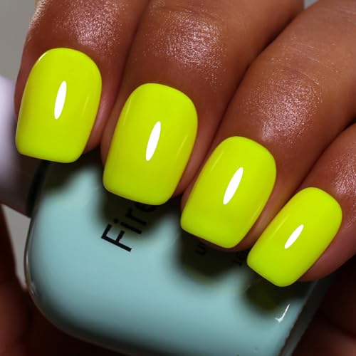 Firedeep Summer Yellow Gel Nagellack, 16ML Yellow Color Soak Off UV LED Gel Nail Polish Nail Art Starter Manicure Salon DIY at Home 1Pcs (1110) von Firedeep