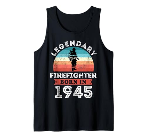 Legendärer Feuerwehrmann, geboren 1945, 80. Geburtstag, Herren Tank Top Legendärer Feuerwehrmann, geboren 1945, 80. Geburtstag, Herren Tank Top von Firefighter 1945 Legends Gifts for Mens 80th Bday