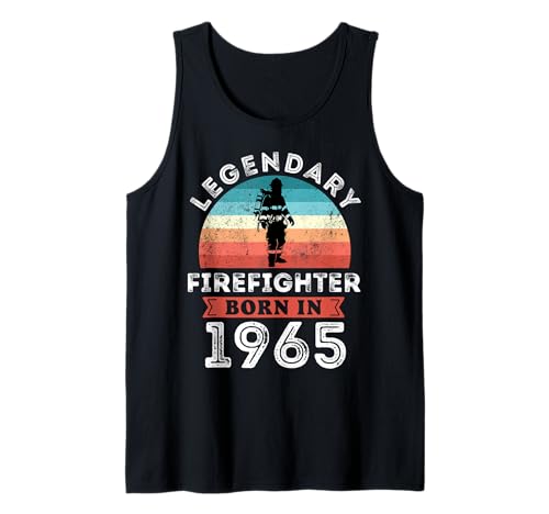 Legendary Firefighter Born in 1965, 60th Birthday Men Tank Top Legendary Firefighter Born in 1965, 60th Birthday Men Tank Top von Firefighter 1965 Legends Gifts for Mens 60th Bday