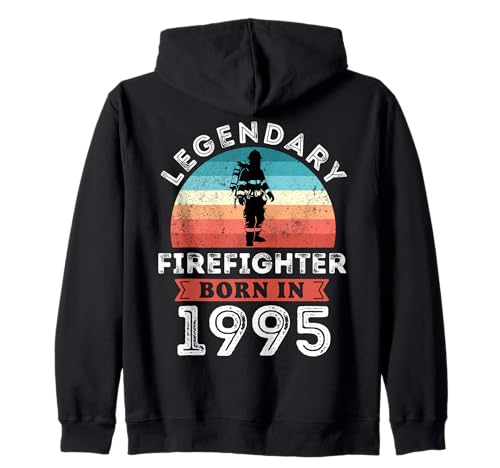 Legendärer Feuerwehrmann, geboren 1995, 30. Geburtstag, Herren Kapuzenjacke von Firefighter 1995 Legends Gifts for Mens 30th Bday