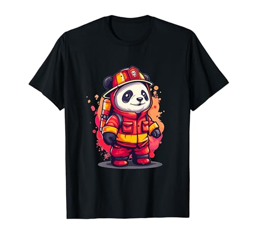 Panda Firefighter I Feuerwehrmann für Kinder T-Shirt Panda Firefighter I Feuerwehrmann für Kinder T-Shirt von Firefighter Art I Fireman I Fire Department