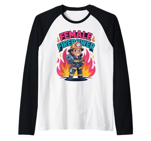 Lustige Feuerwehrmann Kunst Frauen Mädchen Feuerwehrmann Feuerwehrfrau Raglan Lustige Feuerwehrmann Kunst Frauen Mädchen Feuerwehrmann Feuerwehrfrau Raglan von Firefighter Art Women Girls Firewoman