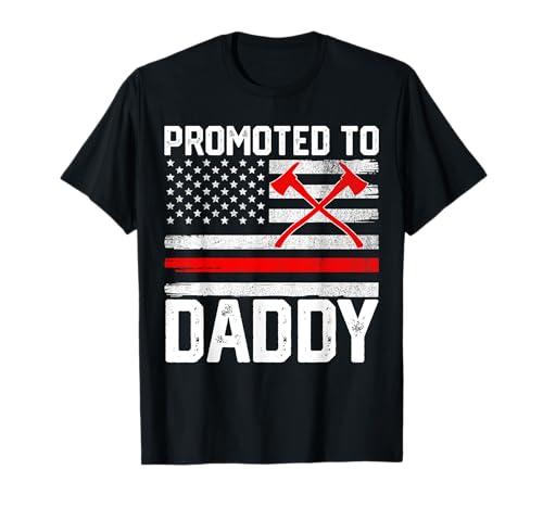 Promoted to Daddy Firefighter Firereman New First Time Dad Men T-Shirt Promoted to Daddy Firefighter Firereman New First Time Dad Men T-Shirt von Firefighter Dad Daddy Fathers Day Designs Co.