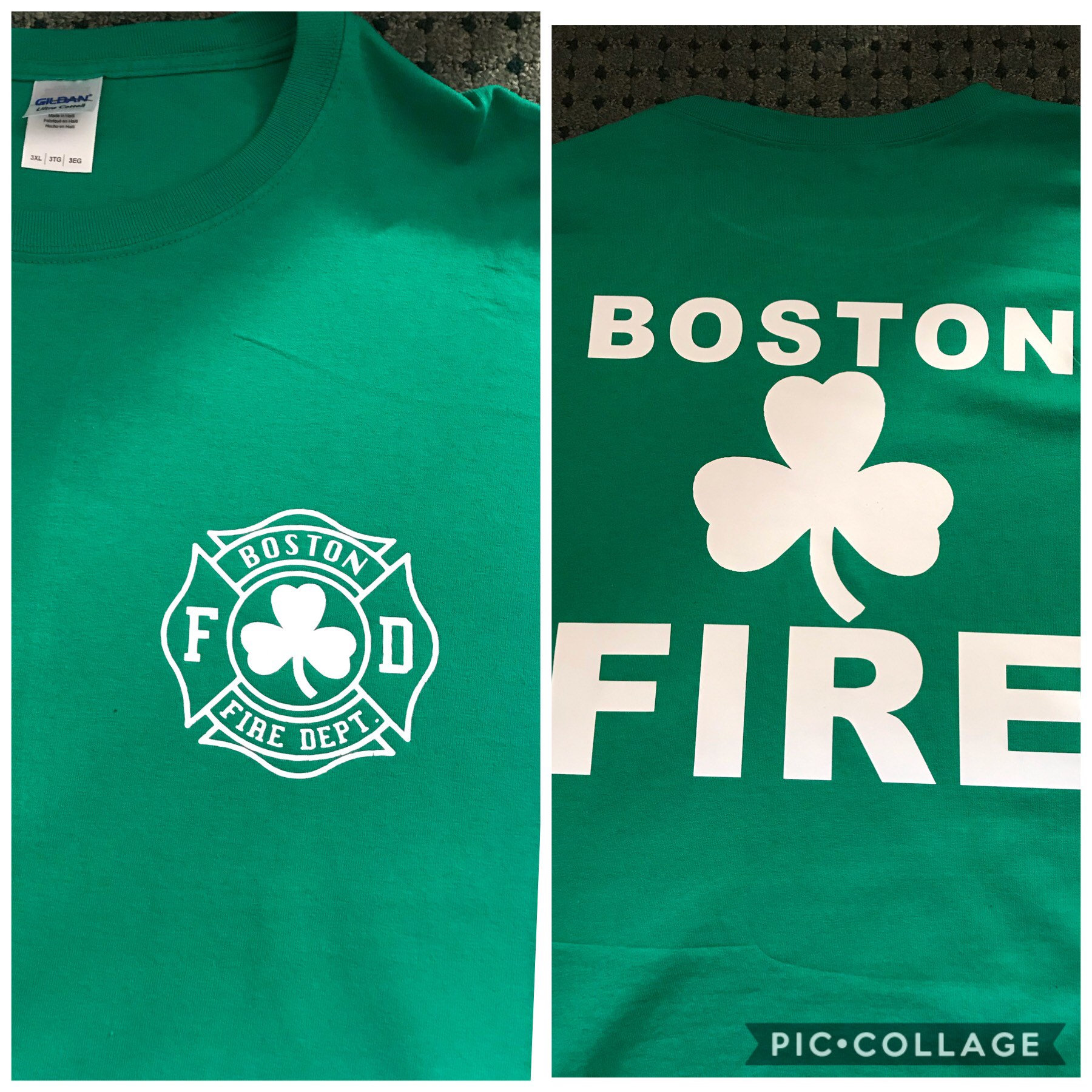 Boston Fire Feuerwehr St. Patrick's Day T-Shirt Boston Fire Feuerwehr St. Patrick's Day T-Shirt von FirefighterCompany