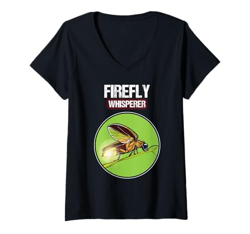 Damen Firefly Glühwürmchen T-Shirt mit V-Ausschnitt Damen Firefly Glühwürmchen T-Shirt mit V-Ausschnitt von Firefly Glühwürmchen Tier Shop
