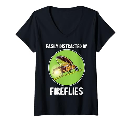 Damen Firefly Glühwürmchen T-Shirt mit V-Ausschnitt Damen Firefly Glühwürmchen T-Shirt mit V-Ausschnitt von Firefly Glühwürmchen Tier Shop