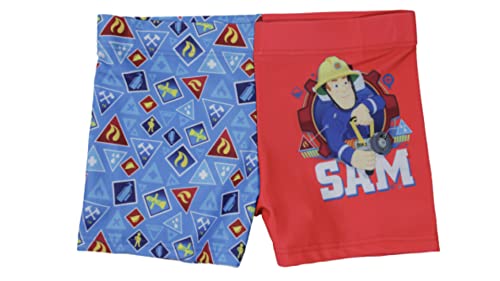 Feuerwehrmann Sam Badehose (122/128 - ca. 7-8 Jahre, blau/rot) von Fireman Sam