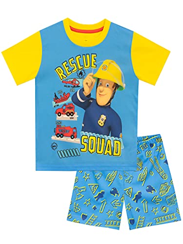 Fireman Sam Jungen Schlafanzug Blau 122 von Fireman Sam