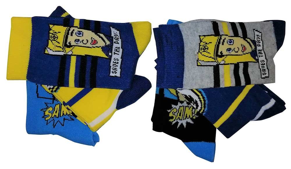 Fireman Sam Socken Feuerwehrmann Sam 6er Pack Jungen Kinder Socken Sa (Packung, 6-Paar, Feuerwehrmann Sam) von Fireman Sam