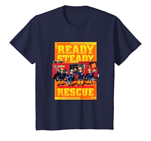 Kinder Feuerwehrmann Sam T-Shirt, Rescue, viele Größen+Farben T-Shirt von Fireman Sam