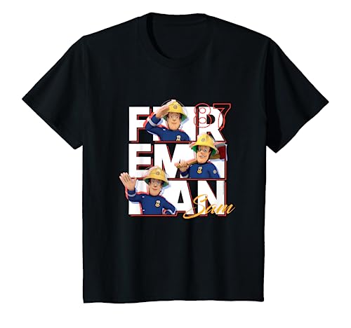 Kinder Feuerwehrmann Sam T-Shirt, offizielles Produkt, Sam 87, mehrere Farben T-Shirt von Fireman Sam