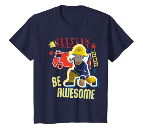 Kinder Feuerwehrmann Sam - Wach auf und sei fantastisch T-Shirt von Fireman Sam