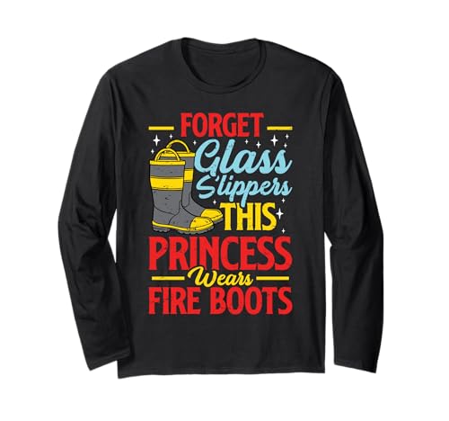 Diese Prinzessin trägt Feuerwehrstiefel Feuerwehrmann Mädchen Frauen Langarmshirt Diese Prinzessin trägt Feuerwehrstiefel Feuerwehrmann Mädchen Frauen Langarmshirt von Firemen Firefighter Daughter Apparel Co.