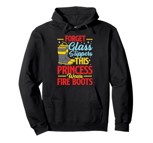 Diese Prinzessin trägt Feuerwehrstiefel Feuerwehrmann Mädchen Frauen Pullover Hoodie Diese Prinzessin trägt Feuerwehrstiefel Feuerwehrmann Mädchen Frauen Pullover Hoodie von Firemen Firefighter Daughter Apparel Co.