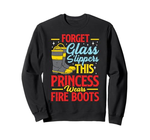Diese Prinzessin trägt Feuerwehrstiefel Feuerwehrmann Mädchen Frauen Sweatshirt Diese Prinzessin trägt Feuerwehrstiefel Feuerwehrmann Mädchen Frauen Sweatshirt von Firemen Firefighter Daughter Apparel Co.