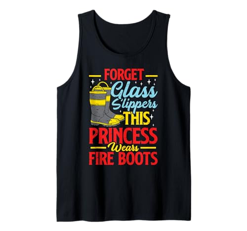 Diese Prinzessin trägt Feuerwehrstiefel Feuerwehrmann Mädchen Frauen Tank Top Diese Prinzessin trägt Feuerwehrstiefel Feuerwehrmann Mädchen Frauen Tank Top von Firemen Firefighter Daughter Apparel Co.