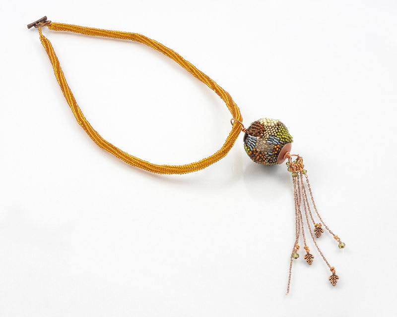 Walk in The Forest Perlen Kette, Bernstein Mit Braun, Grün, Gelb Perlen, Kupfer Kette Baumeln, Statement Walk in The Forest Perlen Kette, Bernstein Mit Braun, Grün, Gelb Perlen, Kupfer Kette Baumeln, Statement von FirepanJewellery