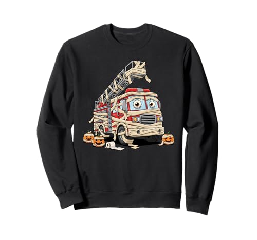 Lustiges Feuerwehrauto Mama Kürbis Halloween Kinder Herren Damen Sweatshirt Lustiges Feuerwehrauto Mama Kürbis Halloween Kinder Herren Damen Sweatshirt von Firetruck Lovers Cute Halloween Outfits Boy Girl