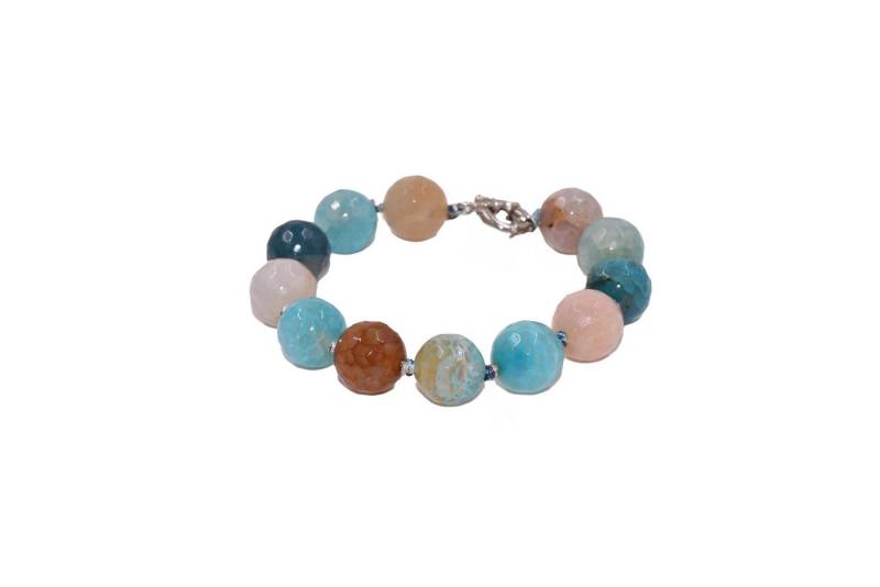 Firetti Armband Schmuck Geschenk Edelstahl Armschmuck Armkette Edelstein, Made in Germany - mit Achat von Firetti