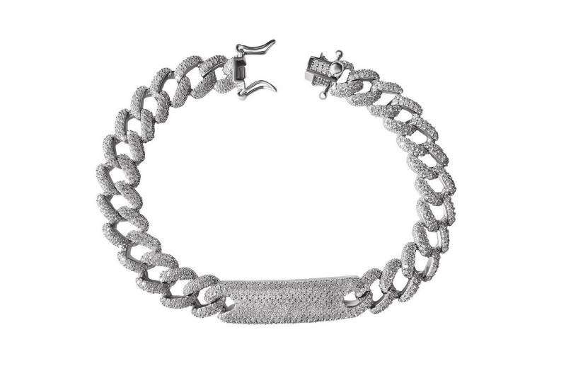 Firetti Armband Schmuck Geschenk Silber 925 Armschmuck Armkette Panzerkette, mit Zirkonia (synth) von Firetti