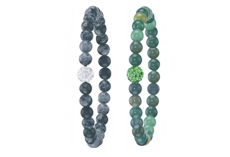 Firetti Armband Set Multipack Schmuck Geschenk Armschmuck Armketten Edelstein (Set), mit Edelsteinen von Firetti