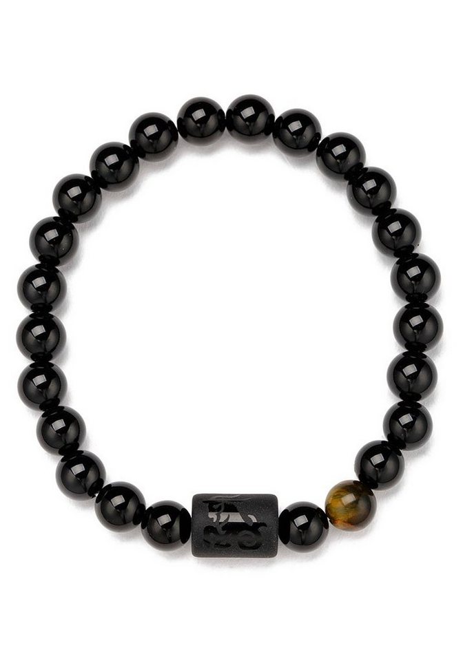 Firetti Armband Schmuck Geschenk Armschmuck Armkette Edelstein Sternzeichen, Made in Germany - mit Onyx und Geburtsstein von Firetti