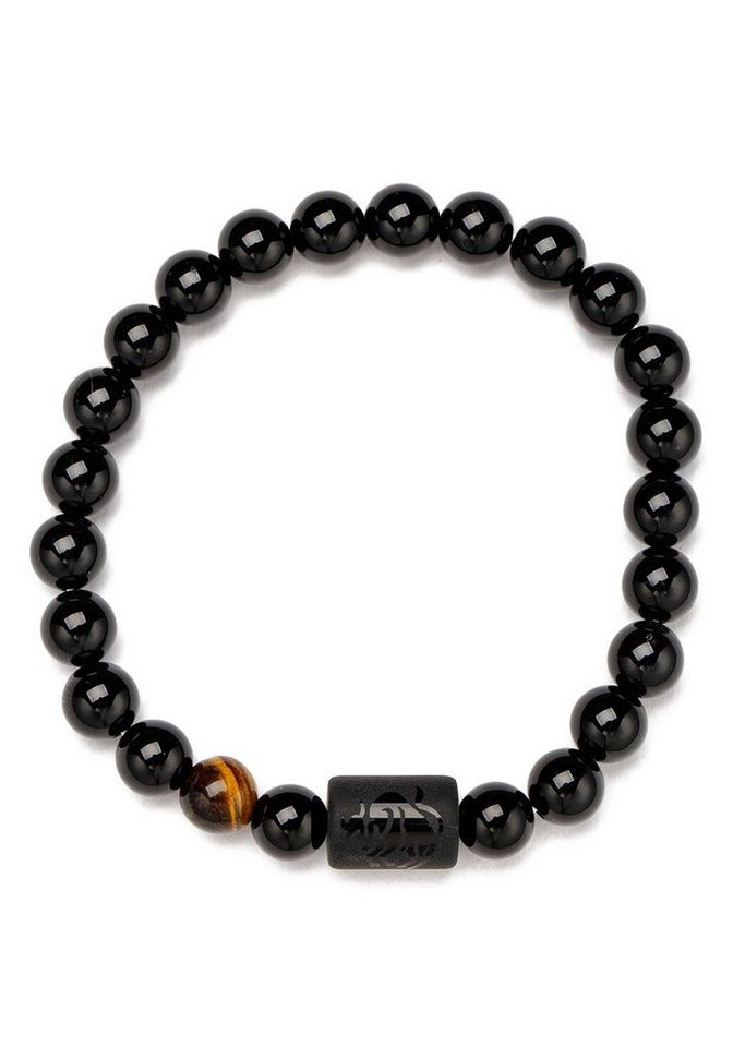 Firetti Armband Schmuck Geschenk Armschmuck Armkette Edelstein Sternzeichen, Made in Germany - mit Onyx und Geburtsstein von Firetti