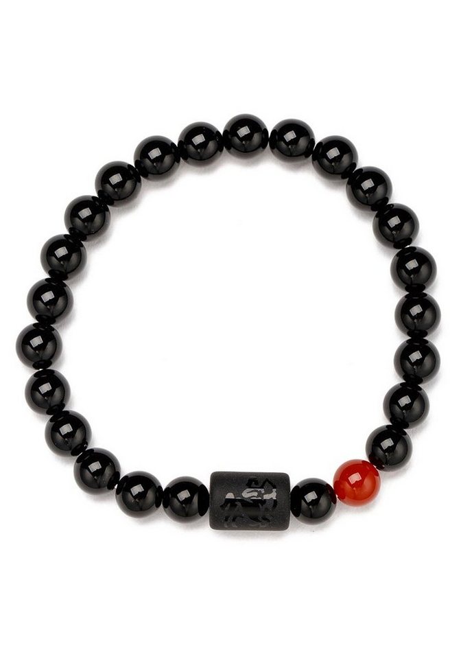 Firetti Armband Schmuck Geschenk Armschmuck Armkette Edelstein Sternzeichen, Made in Germany - mit Onyx und Geburtsstein von Firetti