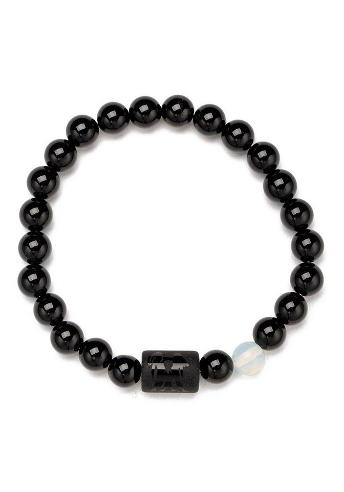 Firetti Armband Schmuck Geschenk Armschmuck Armkette Edelstein Sternzeichen, Made in Germany - mit Onyx und Geburtsstein von Firetti