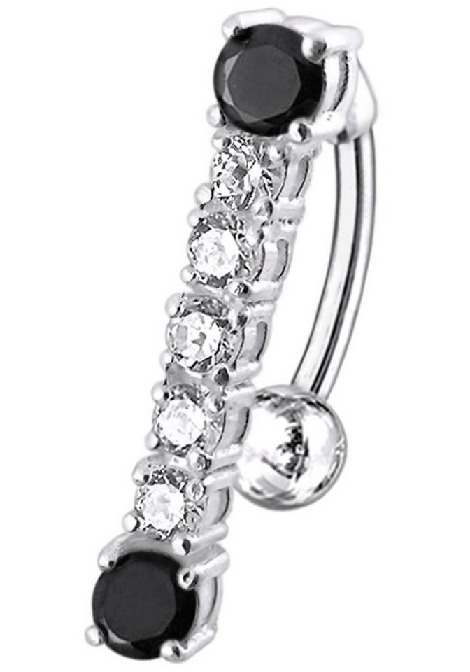 Firetti Bauchnabelpiercing Schmuck Geschenk Piercing Silber 925 Körperschmuck, mit Zirkonia (synth) von Firetti