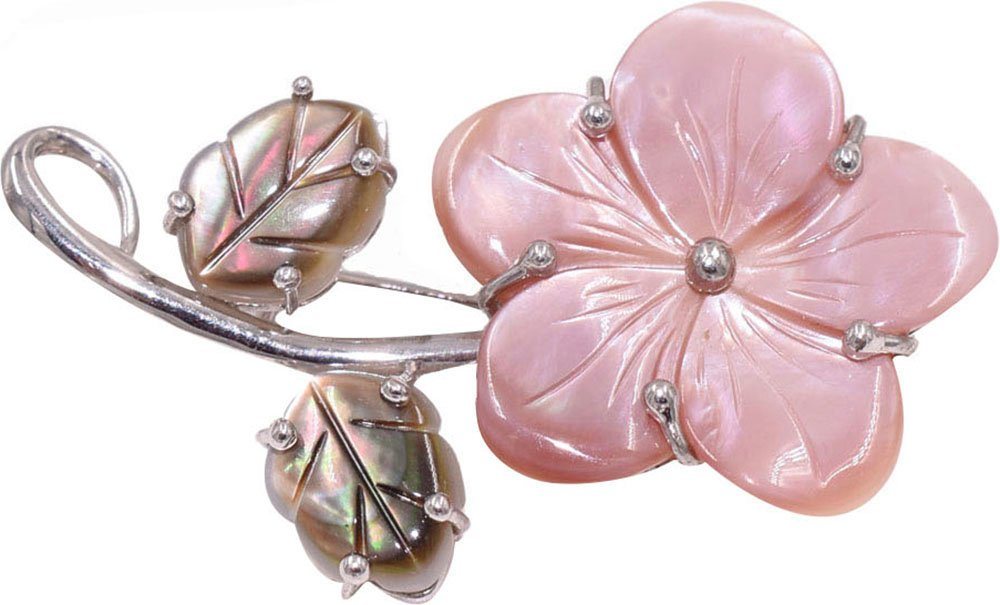 Firetti Brosche Schmuck Geschenk Silber 925 Ansteckschmuck Blume, mit Perlmutt Firetti Brosche Schmuck Geschenk Silber 925 Ansteckschmuck Blume, mit Perlmutt von Firetti