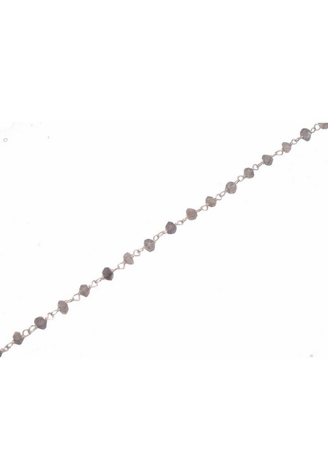 Firetti Kette ohne Anhänger Schmuck Geschenk Silber 925 Halsschmuck Halskette Edelstein, Made in Germany - mit Rubin, Labradorit oder Pyrit von Firetti