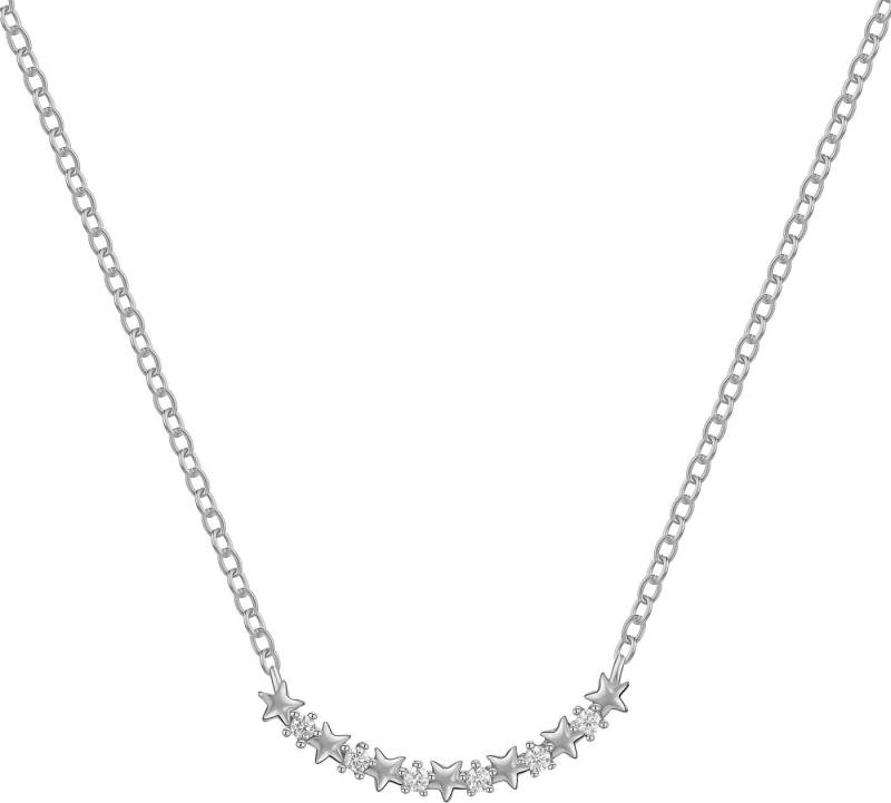 Firetti Kette mit Anhänger Schmuck Geschenk Silber 925 Halsschmuck Ankerkette Sterne, Made in Germany - mit Zirkonia (synth) von Firetti
