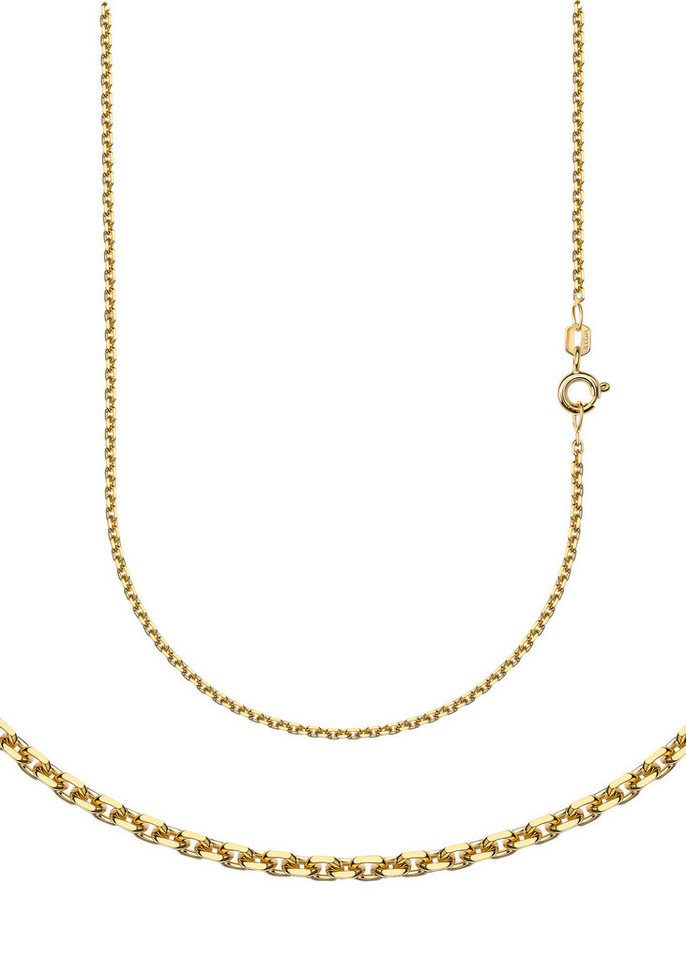 Firetti Collierkettchen Schmuck Geschenk Gold 333 oder 585 Halskette Ankerkette diamantiert, Made in Germany von Firetti