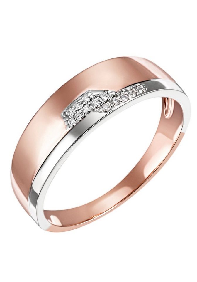 Firetti Diamantring Schmuck Geschenk Gold 375 Damenring Goldring Diamant, mit Brillanten von Firetti