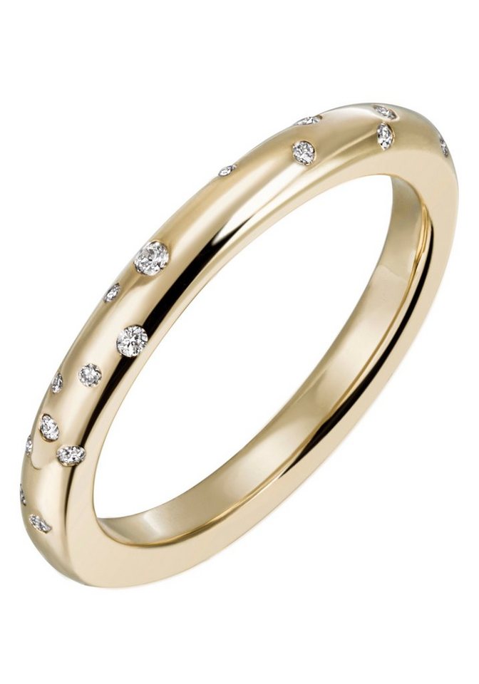 Firetti Diamantring Schmuck Geschenk Gold 375 Damenring Goldring Diamant, mit Brillanten von Firetti