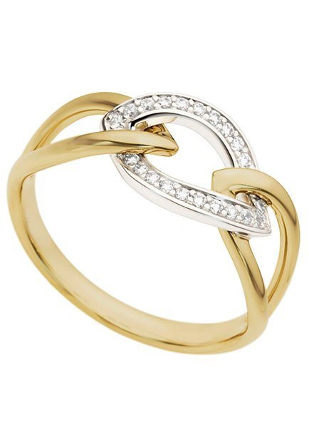 Firetti Diamantring Schmuck Geschenk Gold 585 Damenring Goldring Diamant, mit Brillanten von Firetti