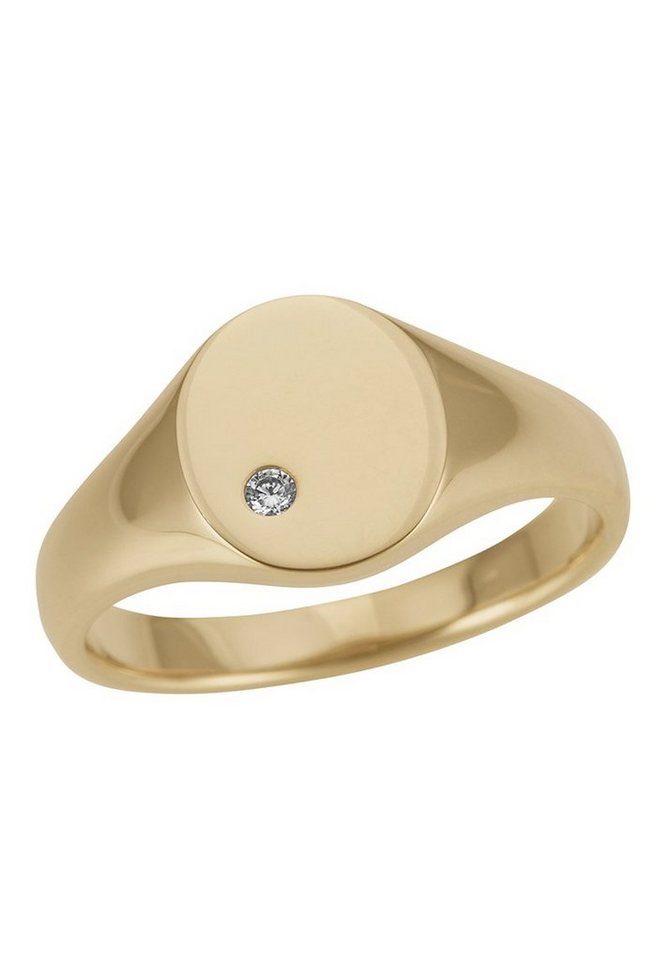 Firetti Diamantring Schmuck Geschenk Gold 333 Damenring Goldring Siegelring Diamant, mit Brillant von Firetti