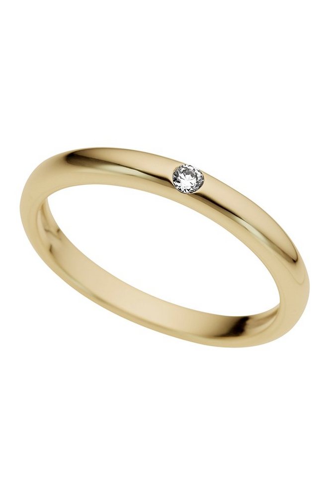 Firetti Diamantring Schmuck Geschenk Gold 333 Damenring Verlobungsring Goldring Solitär, mit Brillant von Firetti