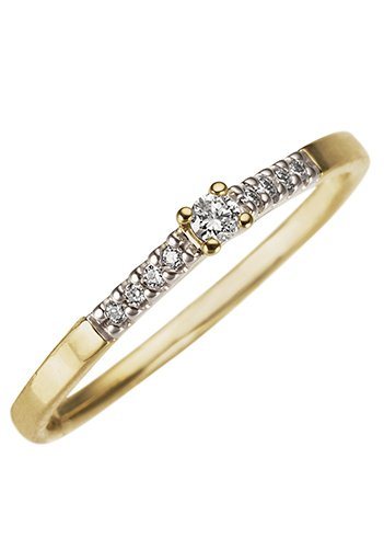 Firetti Diamantring Schmuck Geschenk Gold 333 Damenring Verlobungsring Goldring Memoire, mit Brillanten von Firetti