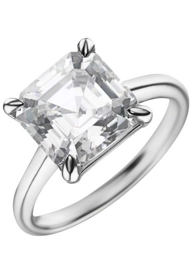 Firetti Fingerring Schmuck Geschenk Silber 925 Silberring Cocktailring Ice Cube-Optik, mit Zirkonia (synth) von Firetti