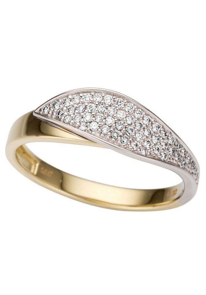 Firetti Fingerring Schmuck Geschenk Gold 585 Damenring Goldring, mit Brillanten von Firetti