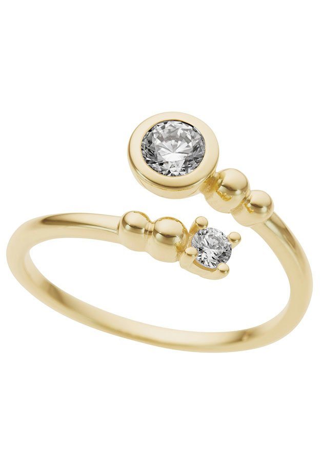 Firetti Fingerring Schmuck Geschenk Gold 333 Damenring Goldring, mit Zirkonia (synth) von Firetti
