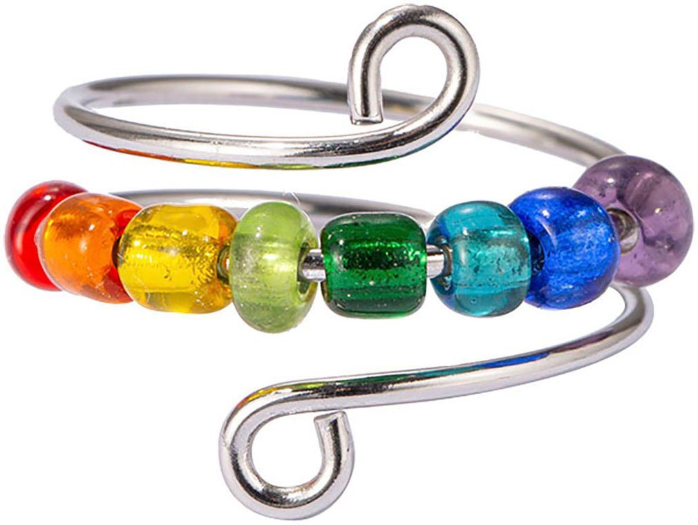 Firetti Fingerring Schmuck Geschenk Damenring Chakra, Made in Germany - mit Glasstein von Firetti