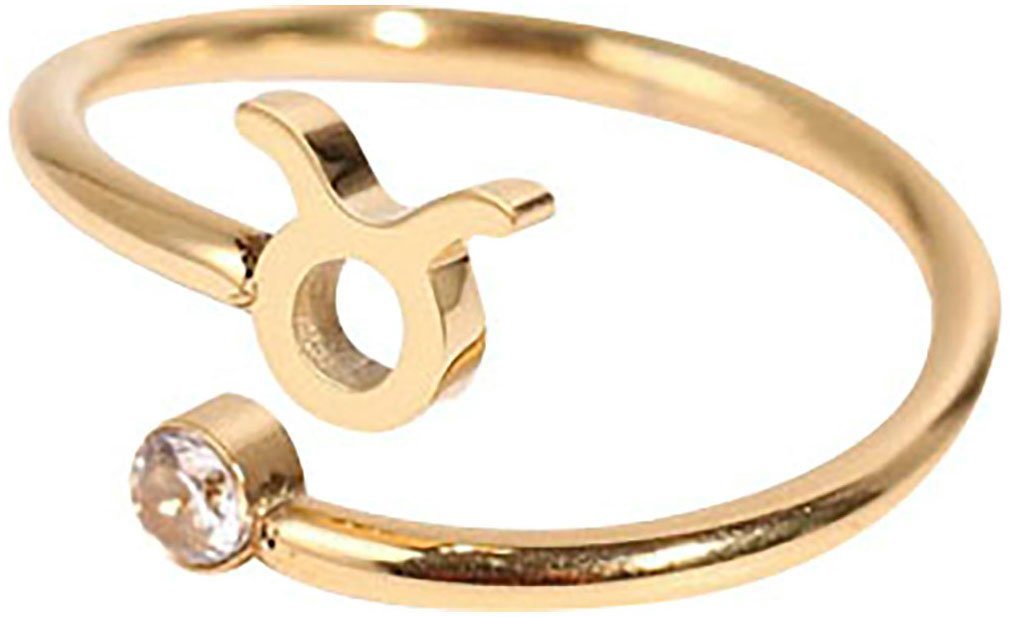 Firetti Fingerring Schmuck Geschenk Damenring Sternzeichen, Made in Germany - mit Zirkonia (synth) von Firetti