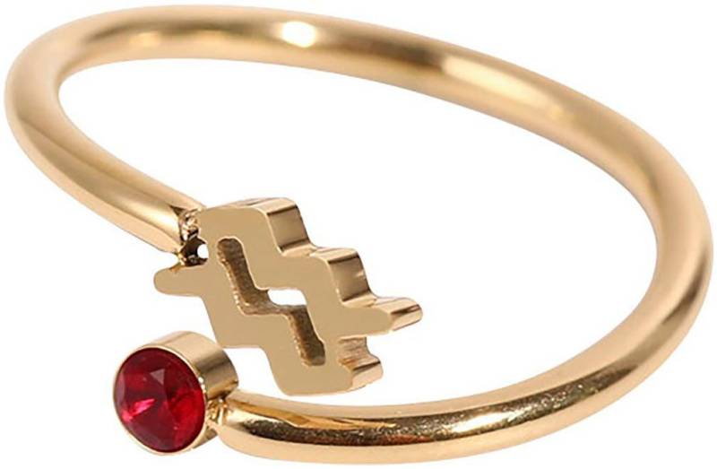 Firetti Fingerring Schmuck Geschenk Damenring Sternzeichen, Made in Germany - mit Zirkonia (synth) von Firetti