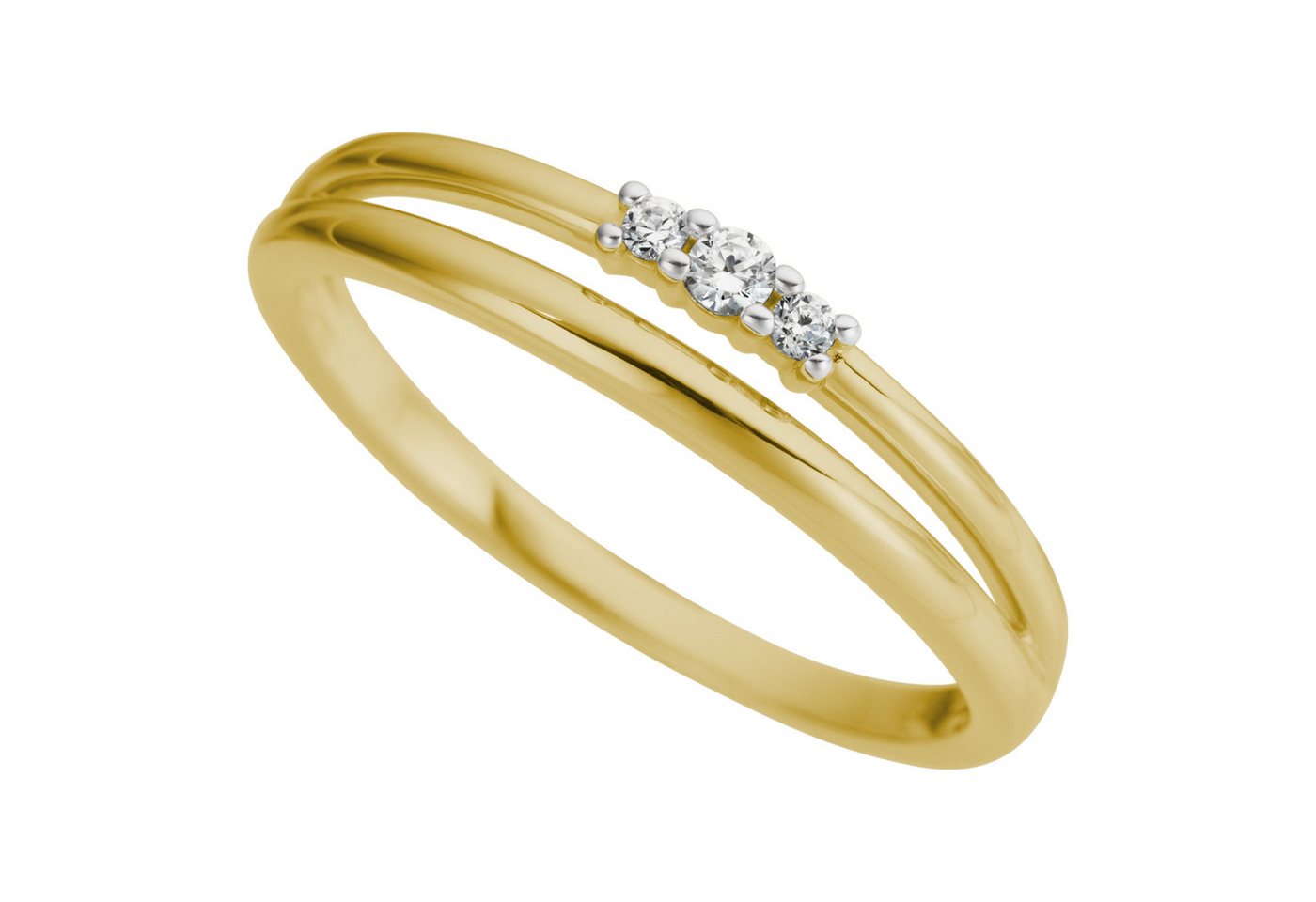 Firetti Fingerring Schmuck Geschenk Gold 333 Damenring Goldring, mit Brillanten von Firetti
